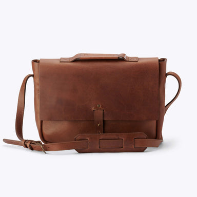 Loreto Messenger Bag Chestnut Leather goods Nisolo 