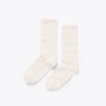 Cotton Crew Sock Ivory Multicolor Marl Socks Nisolo 