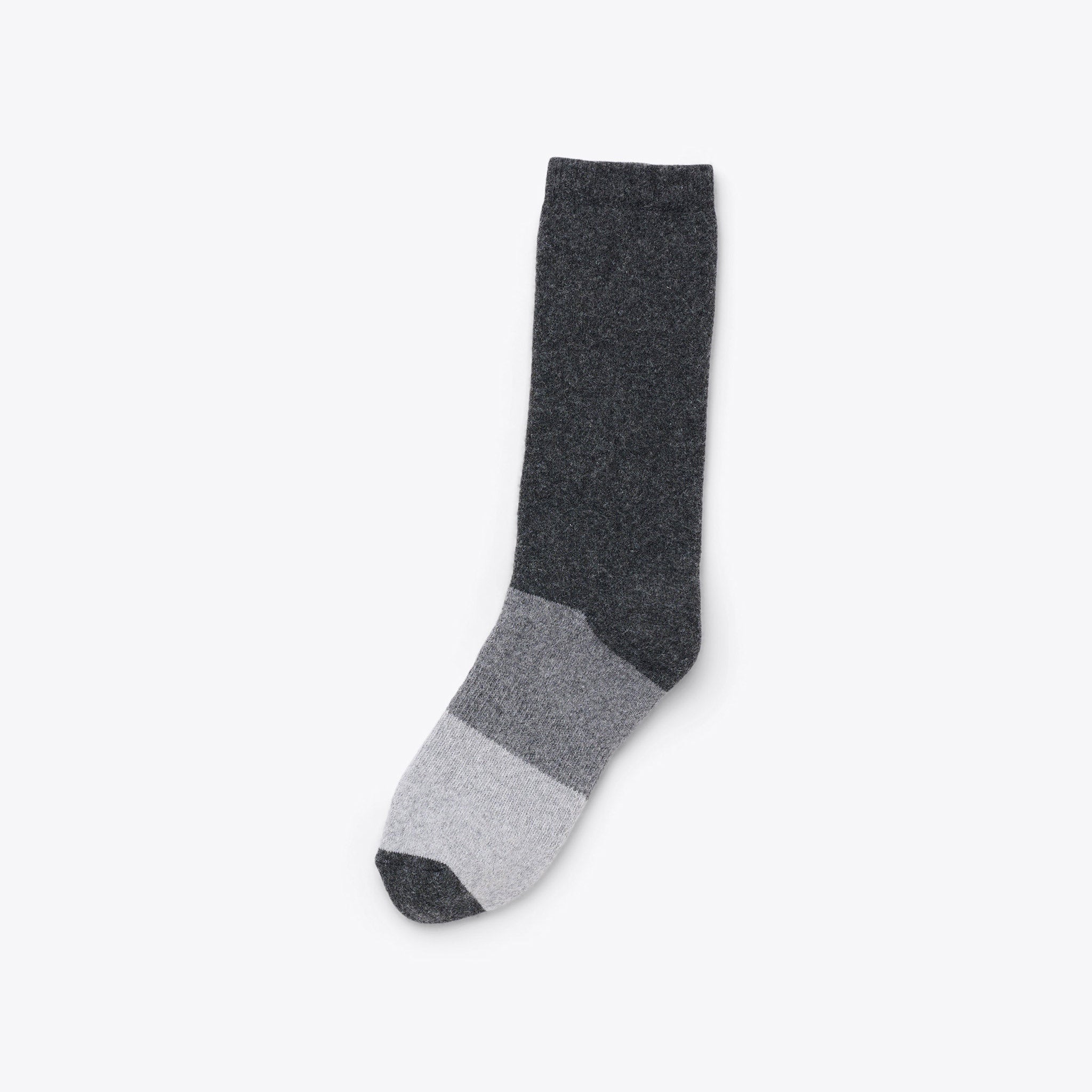 Cushion Crew Hiker Sock Charcoal Colorblock