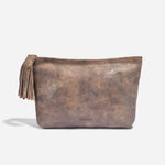 Petra Pouch Greige Snake