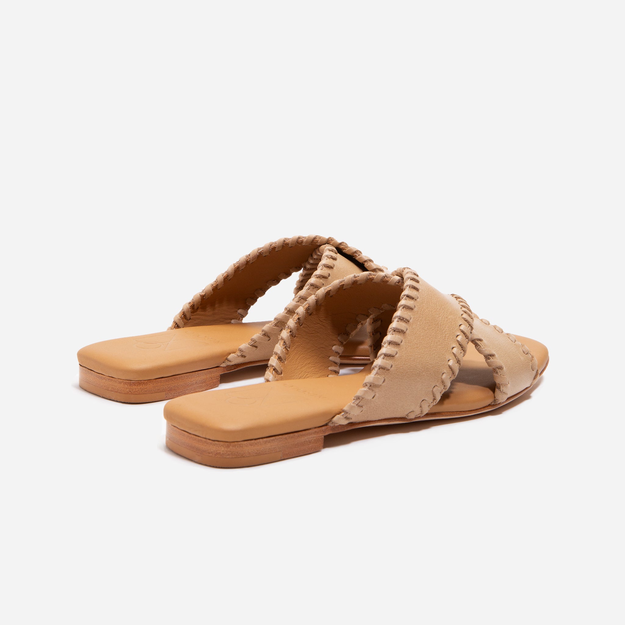 Catalina Sandal Whipstitch Almond