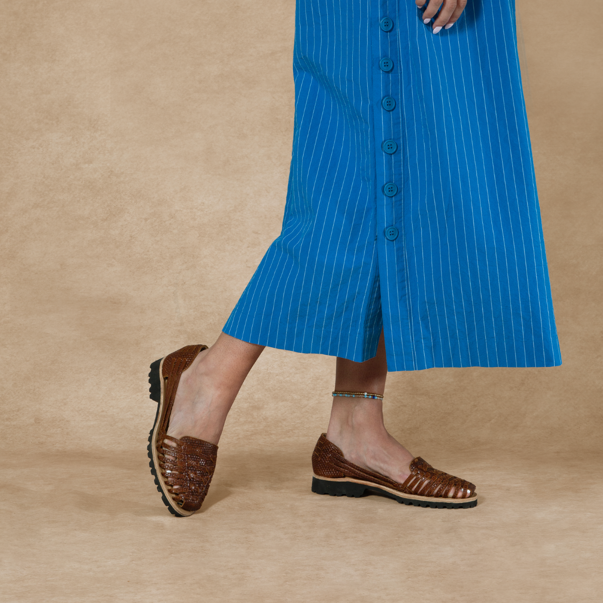Women's Huarache Lug Sandal Cider Snake