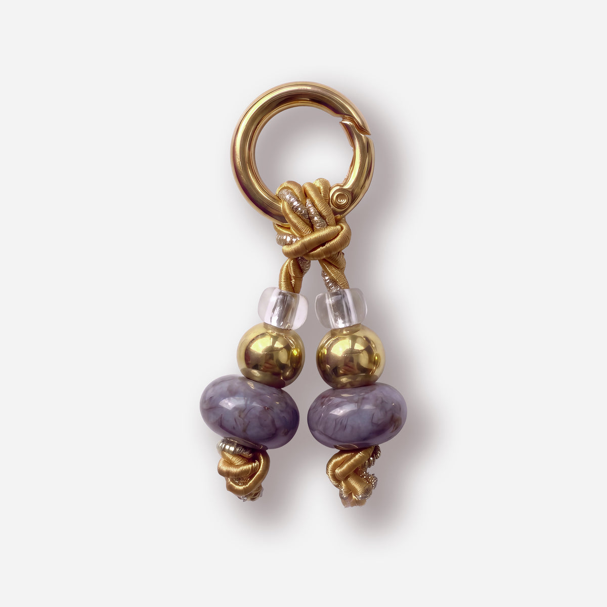 Shoe Charm Lilac Gold