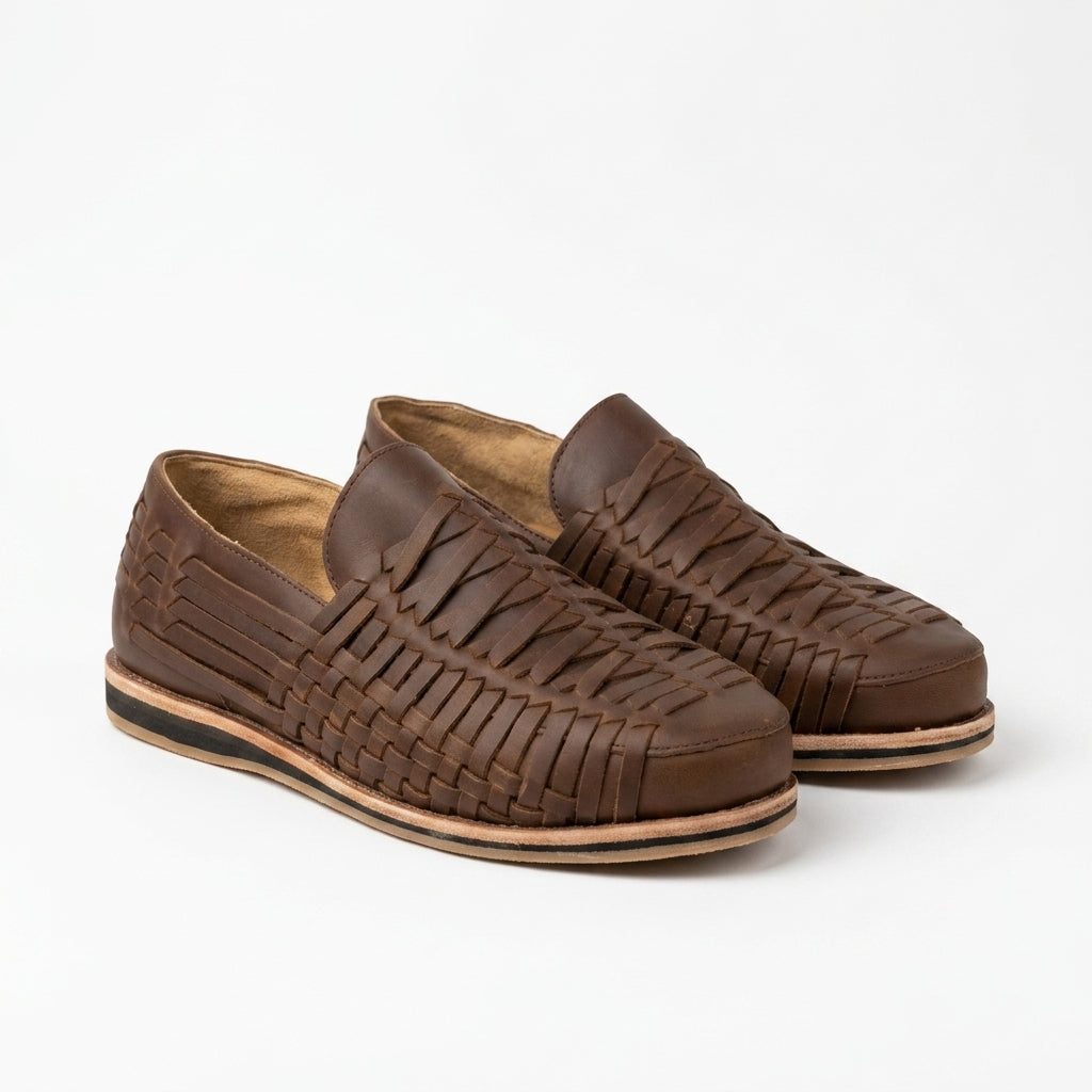 Men's Huarache Slip On Brown
