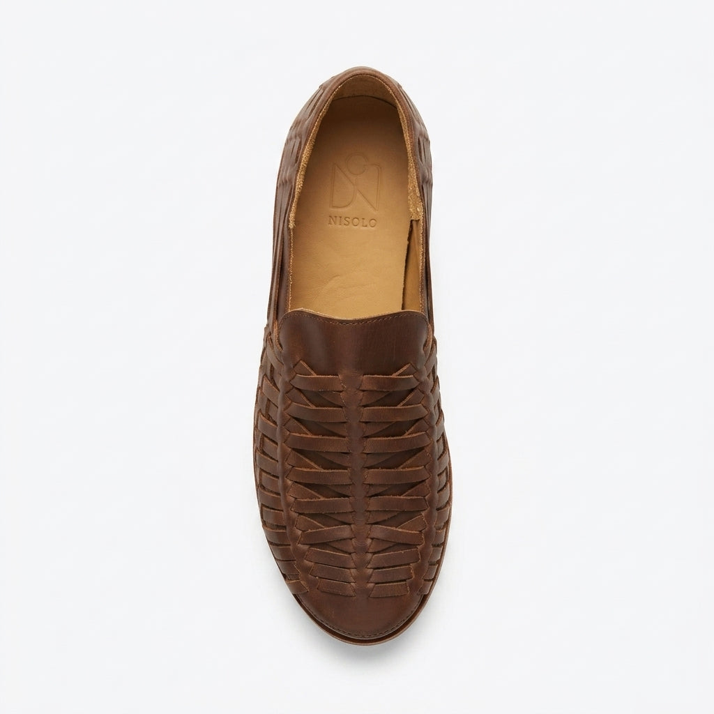 Men's Huarache Slip On Brown