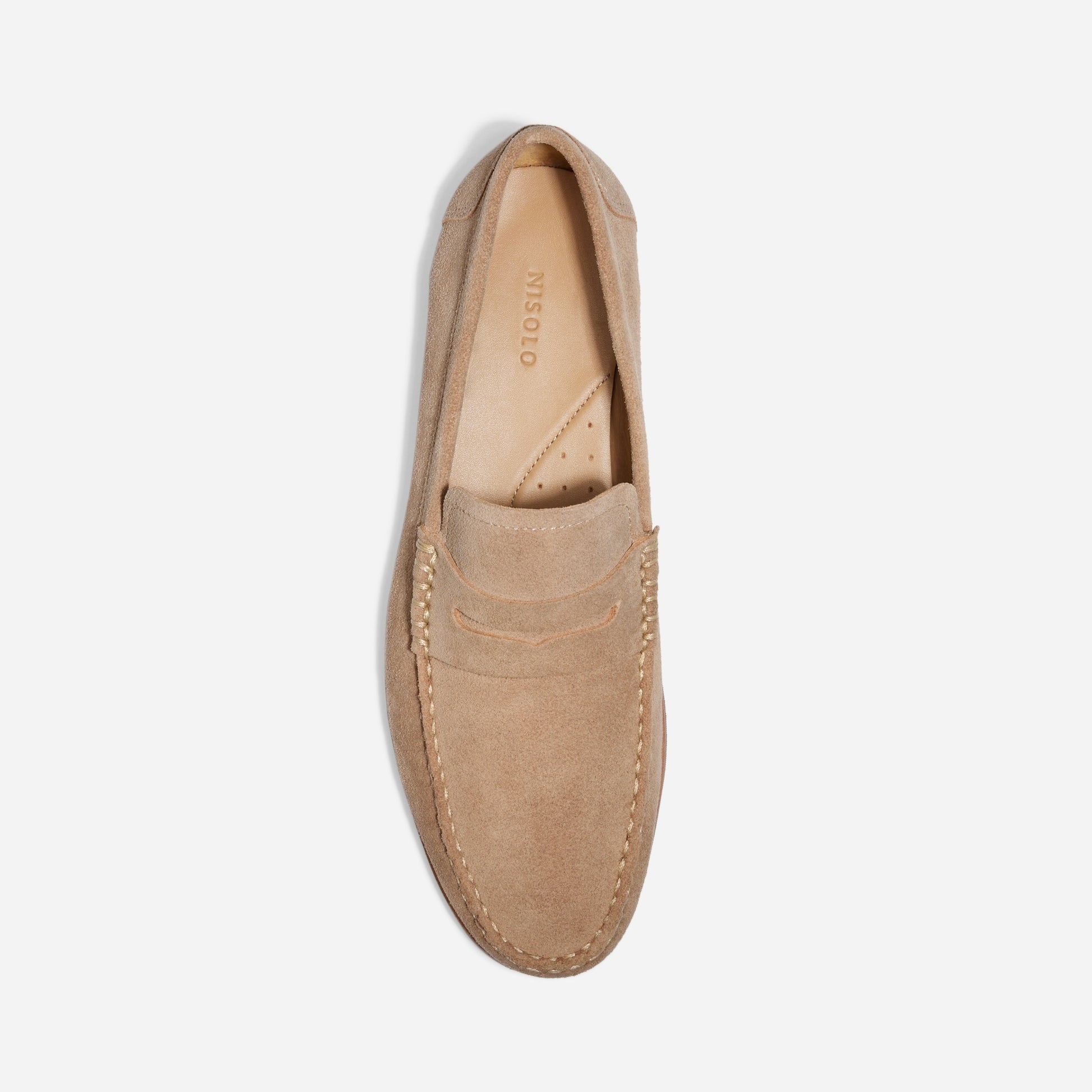 Leo Penny Loafer Linen Suede