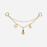 Shoe Charm Chain with Charms Natural