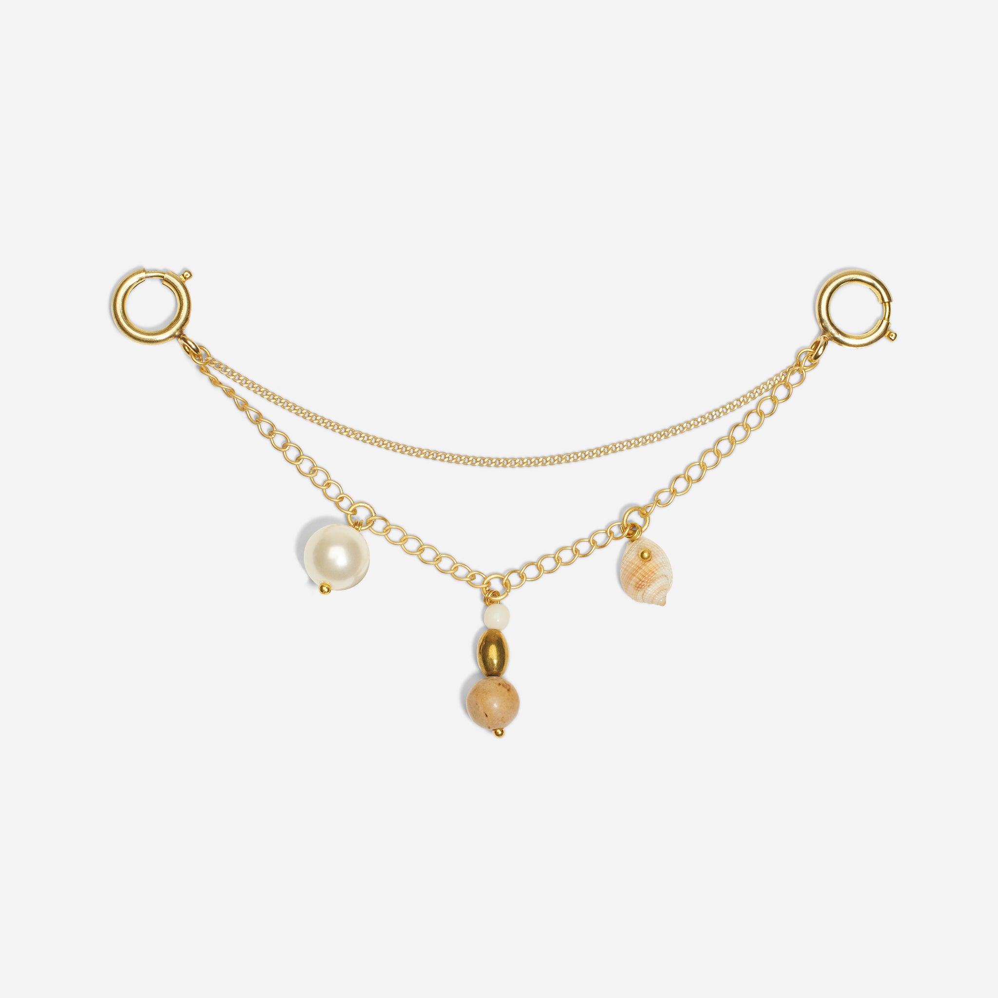 Shoe Charm Chain with Charms Natural