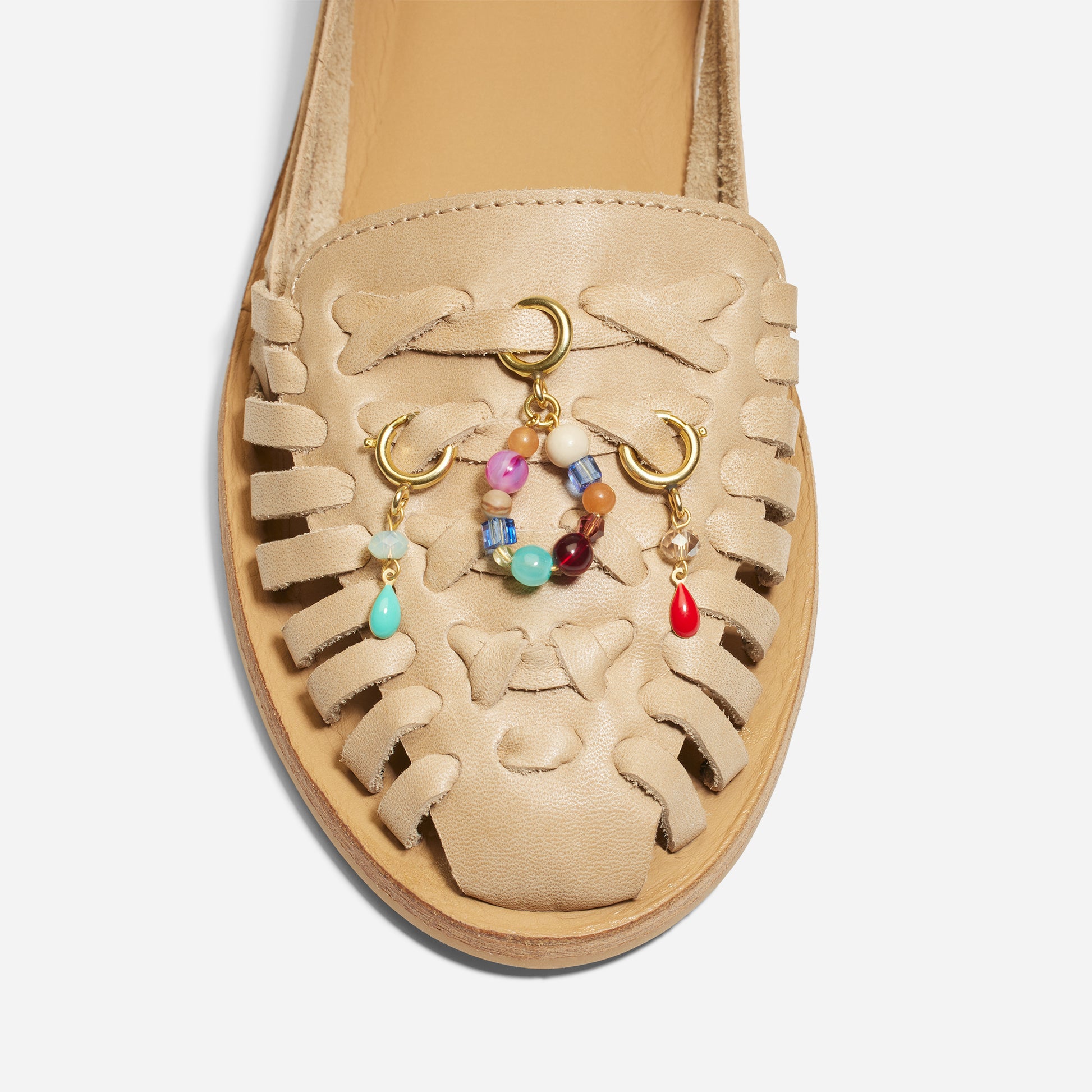 Shoe Charm Teardrop Red