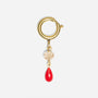 Shoe Charm Teardrop Red