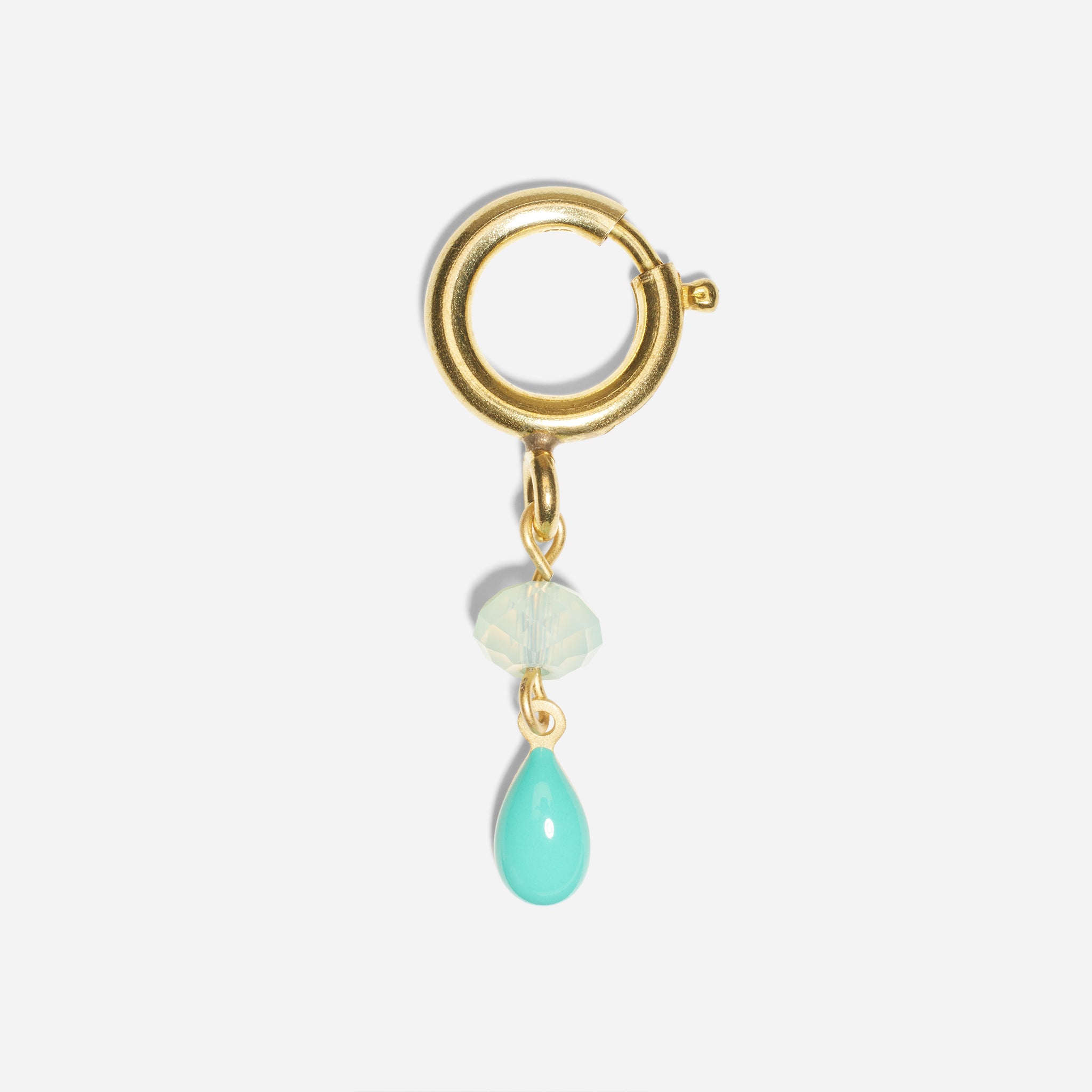 Shoe Charm Teardrop Turquoise