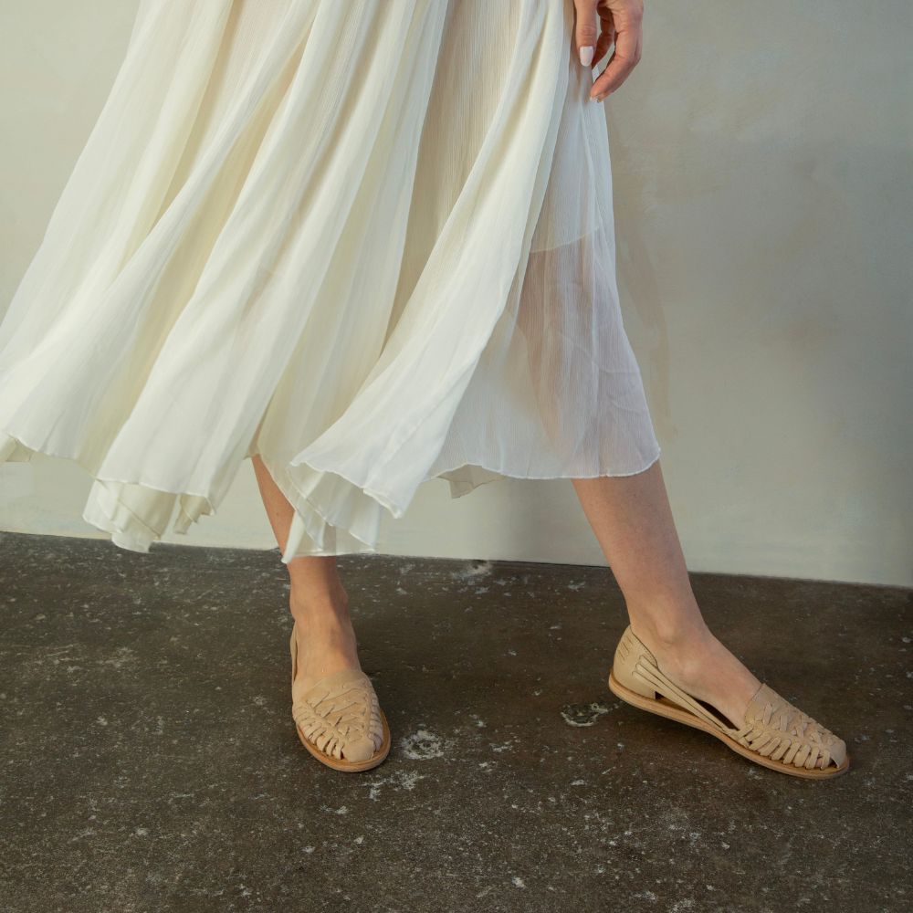 Almond Women's Huarache Sandal | Nisolo