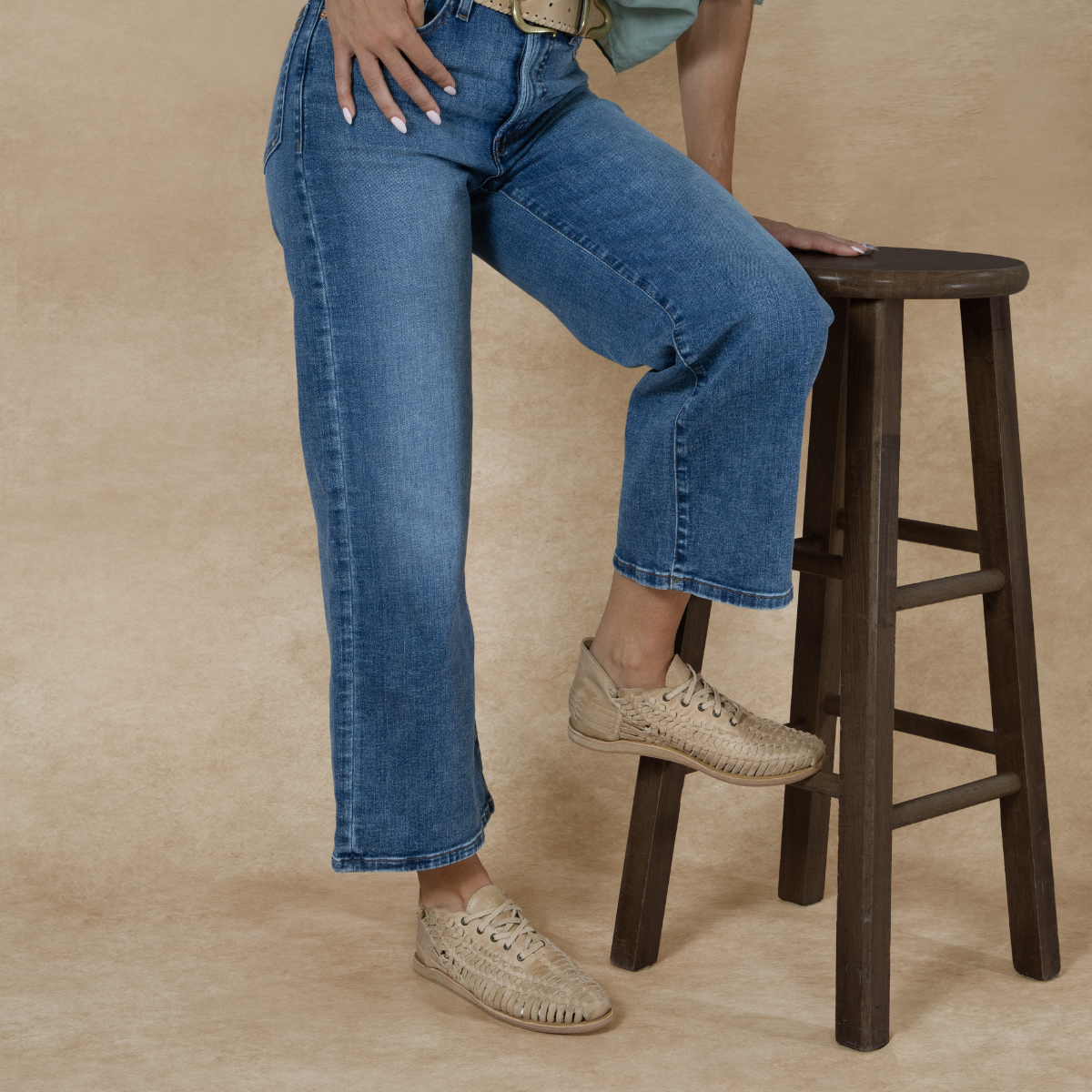 Women's Huarache Bootie Almond