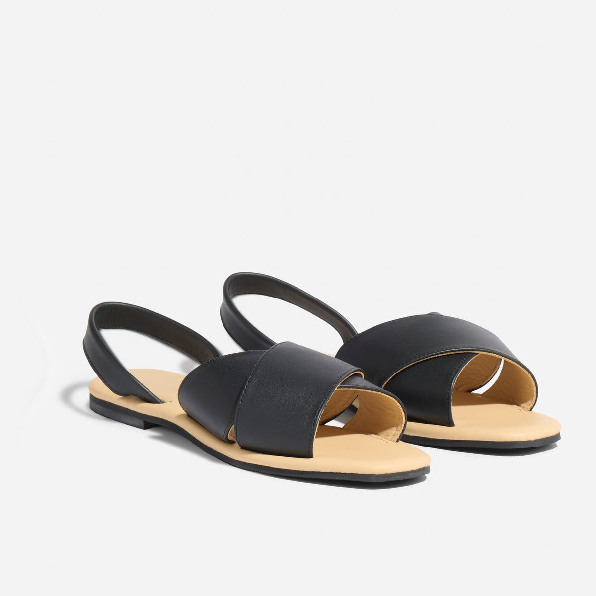 All-Day Cross Strap Sandal Black