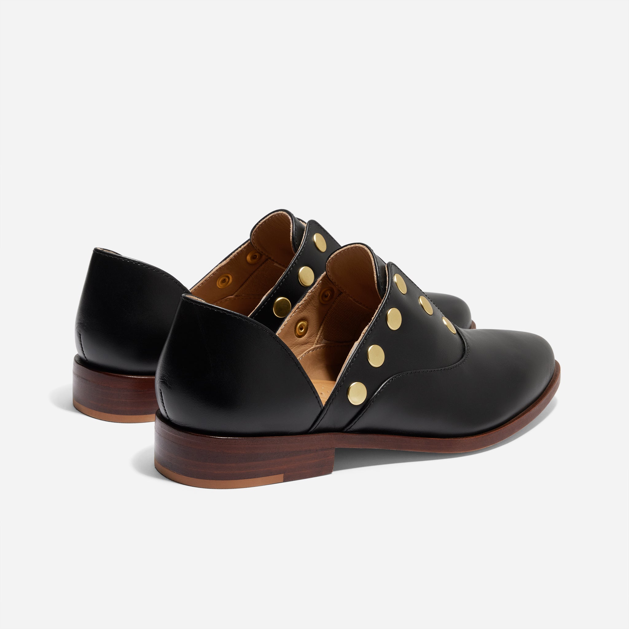 Emma d'Orsay Studded Oxford Black