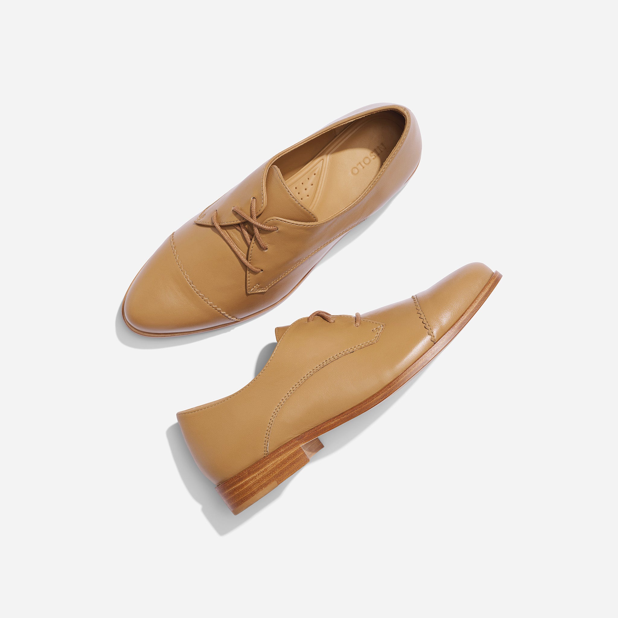 Emilia Cap Toe Oxford Almond