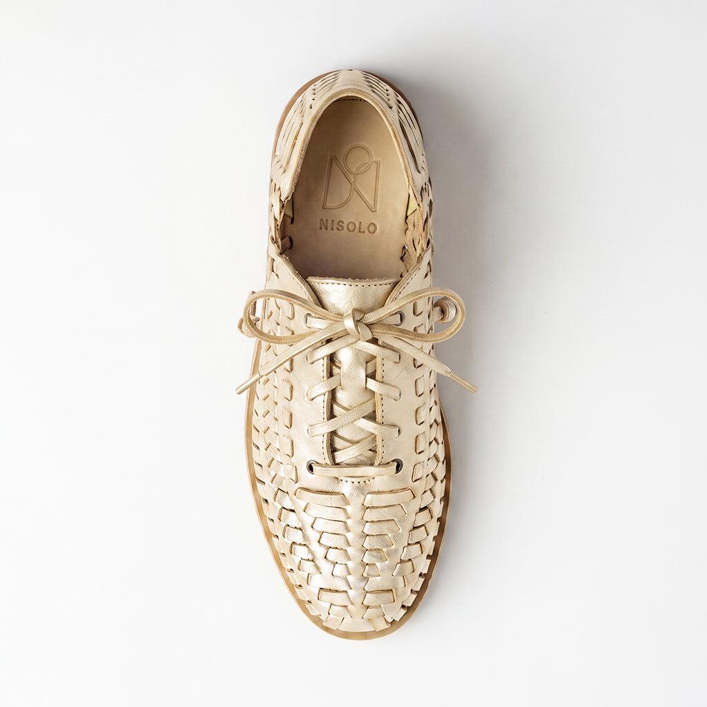 Women's Huarache Bootie Gold