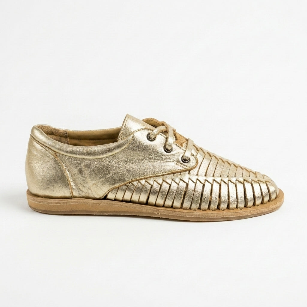 Women's Huarache Oxford Gold