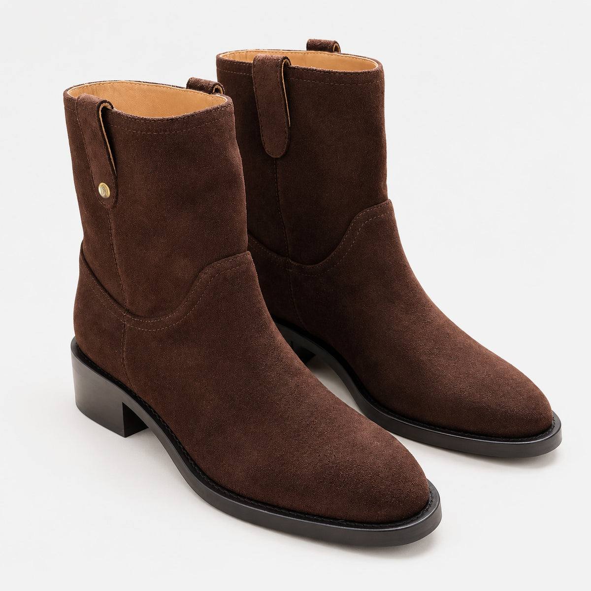 Viola Moto Boot Brown Suede