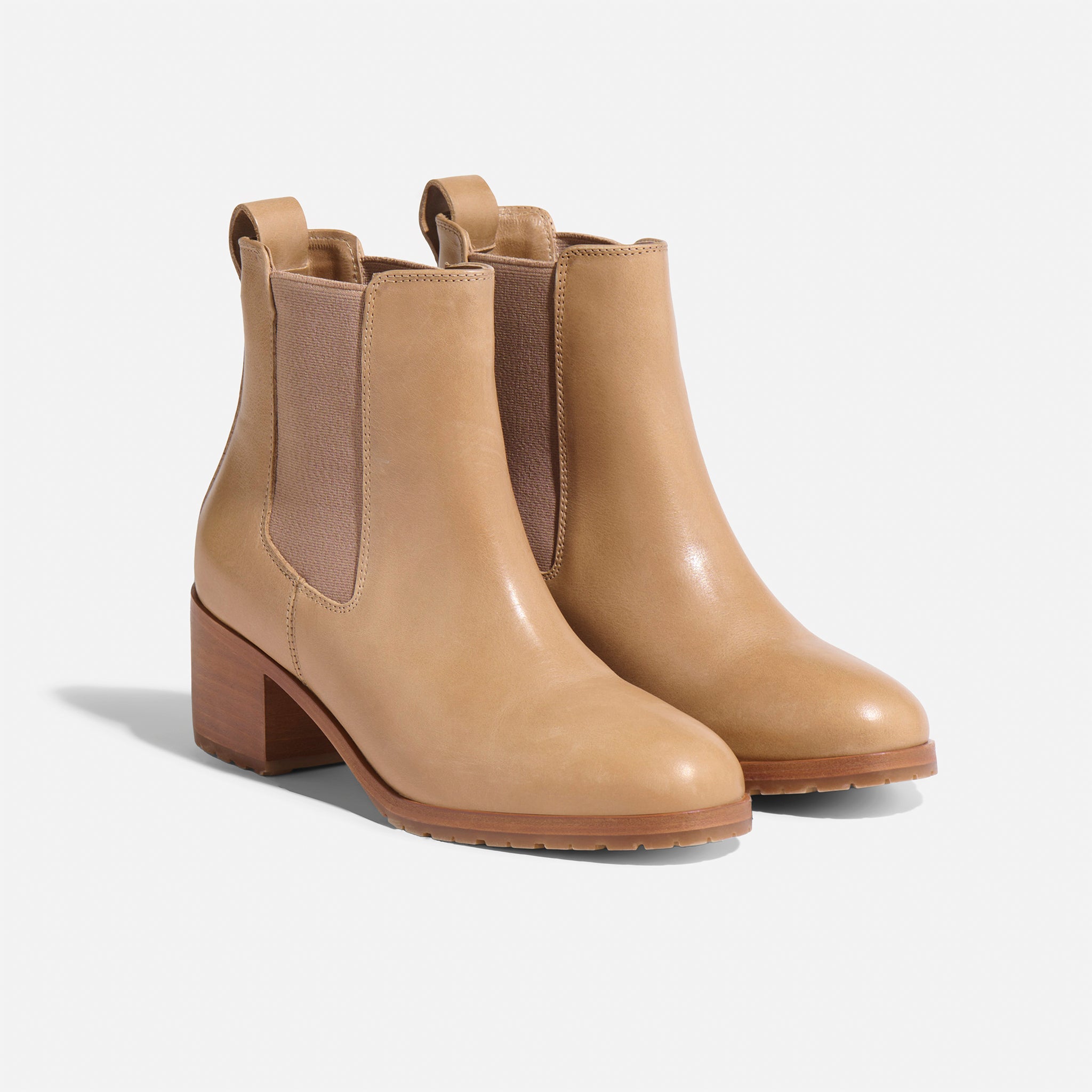 Ana Go-To Heeled Chelsea Boot Almond - Main Image