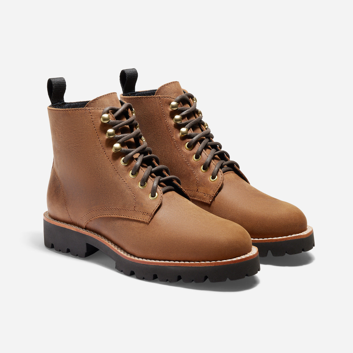 Go To Lace Lug Boot Tobacco