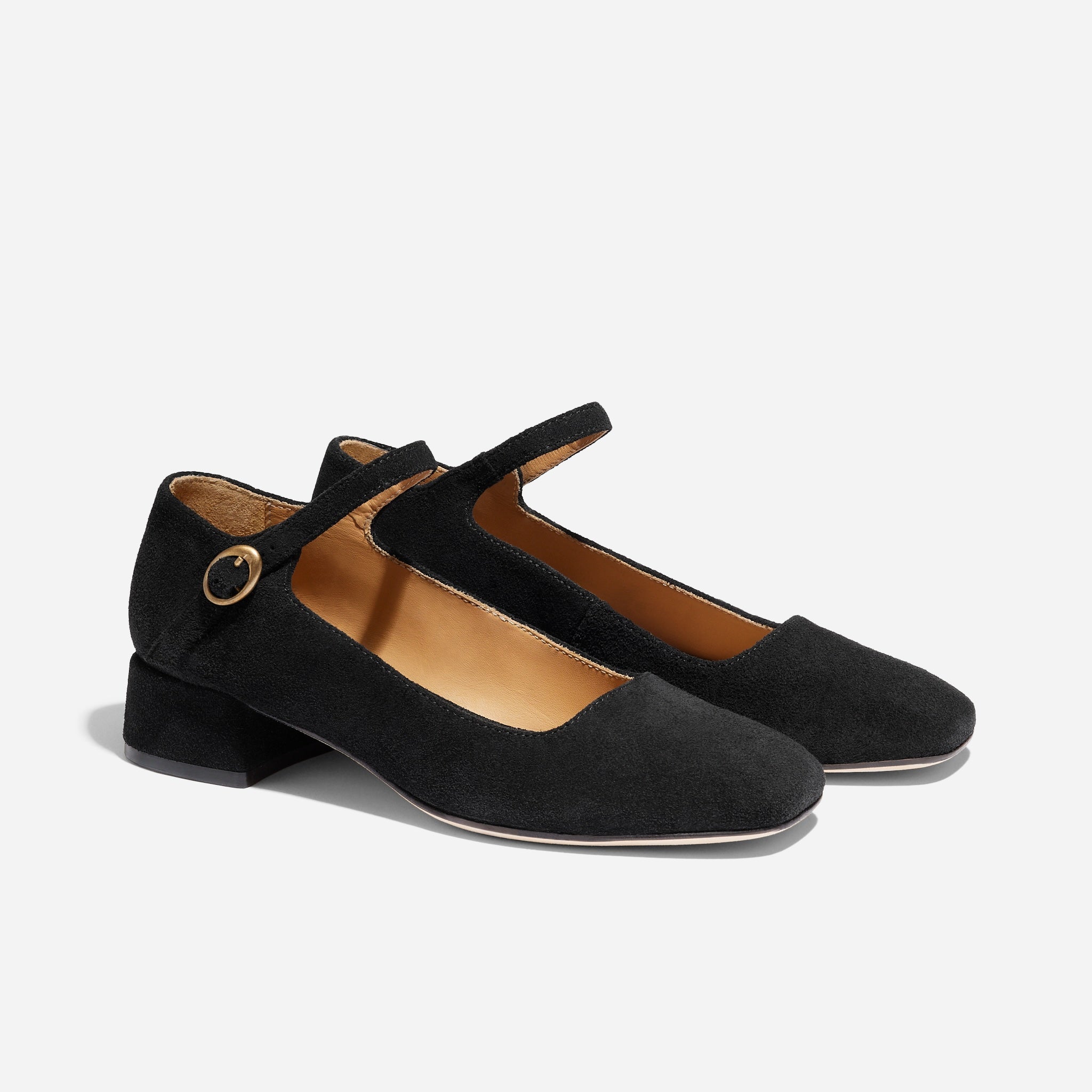 Luna Heeled Mary Jane Black