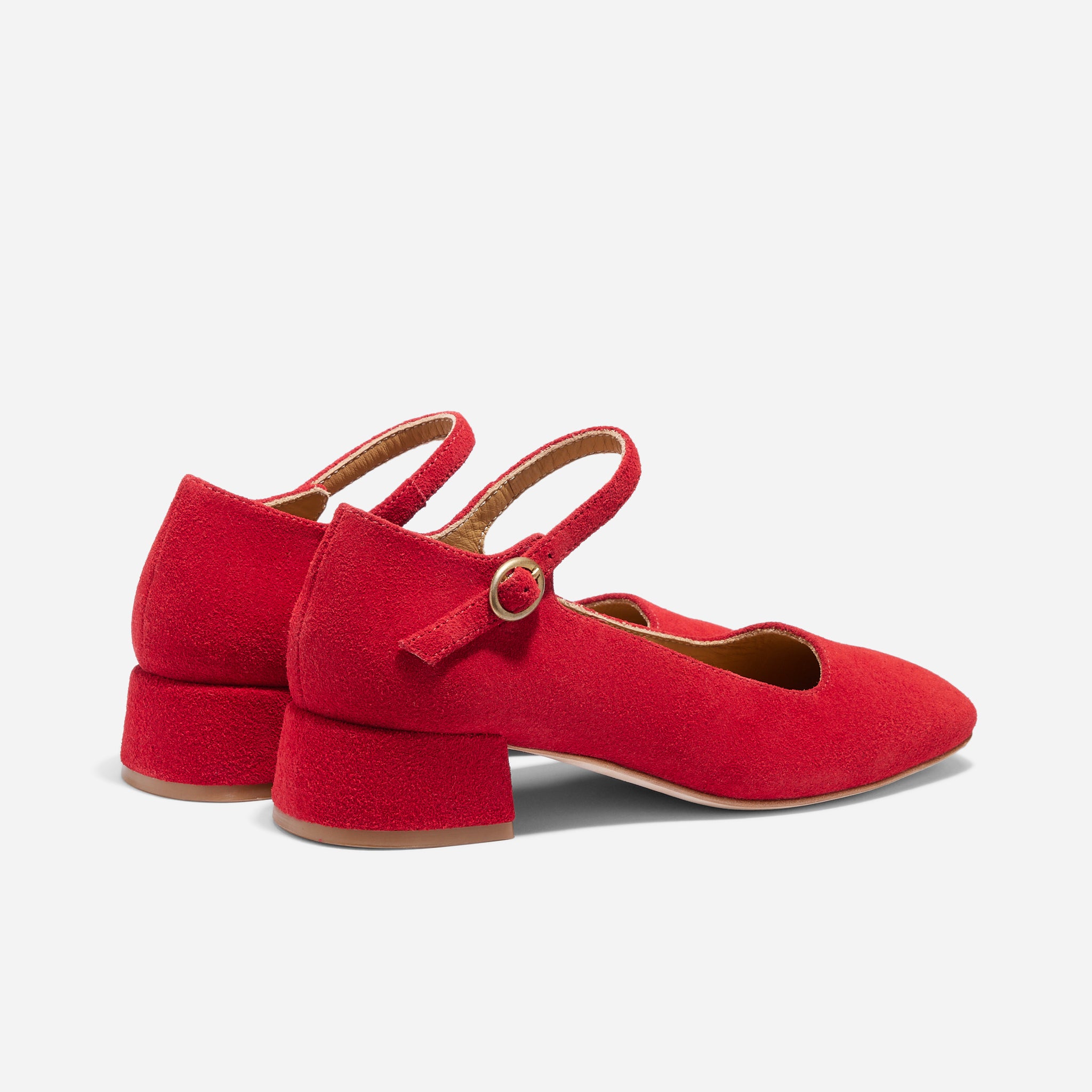Luna Heeled Mary Jane Red