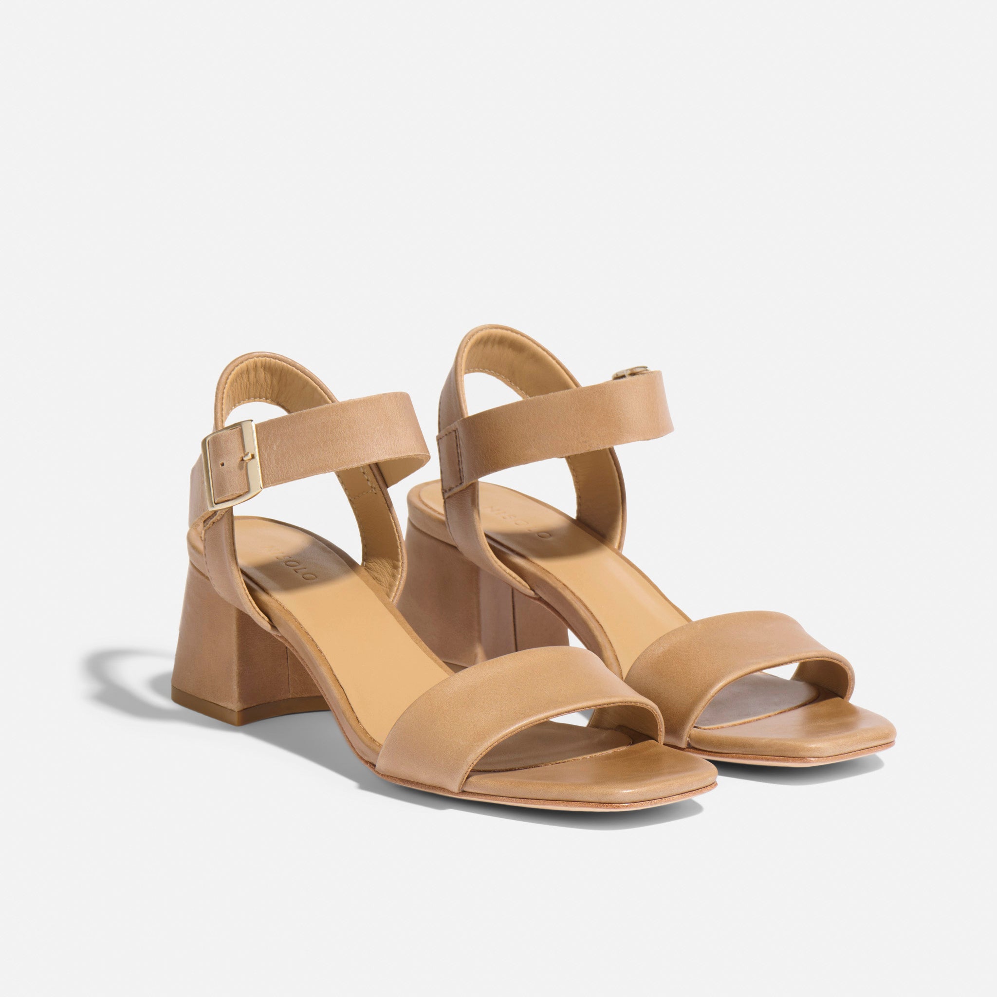Stella Go-To Block Heel Sandal Almond - Main Image
