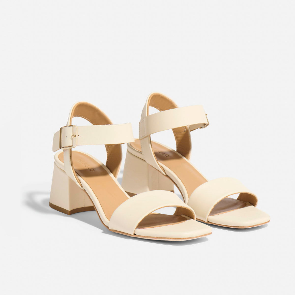 Stella Go To Block Heel Sandal Bone