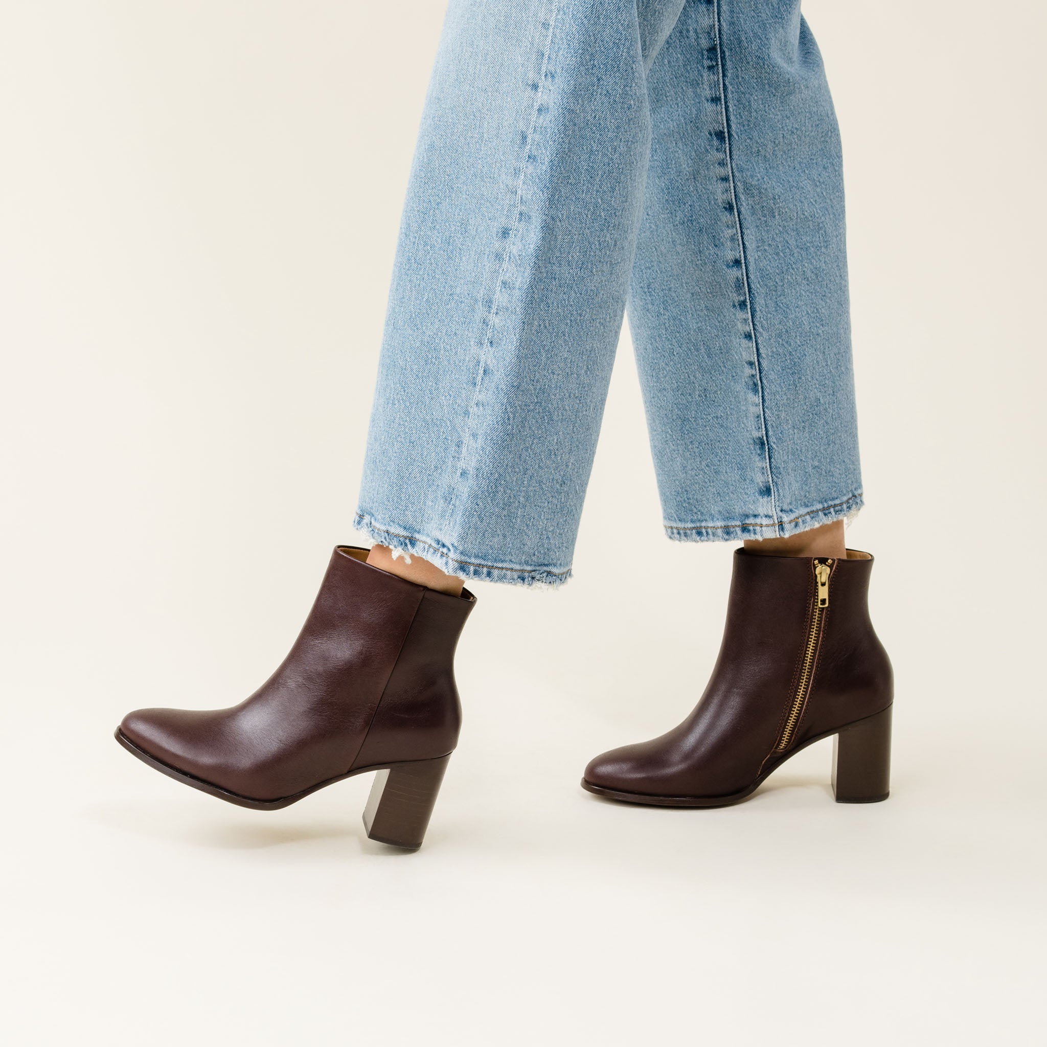 Lia Heeled Bootie Wine