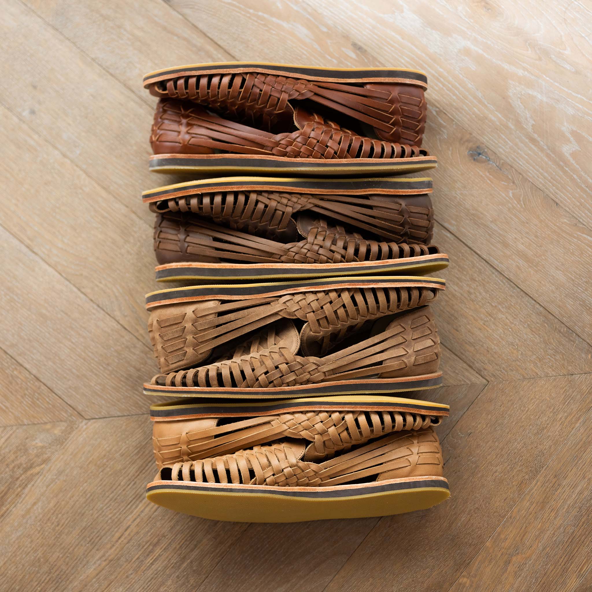 Image 3 of the Men's Huarache Sandal Tobacco Men's Leather Slip On Nisolo 