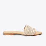 Product image 2 of the Isla Woven Slide Sandal Bone 