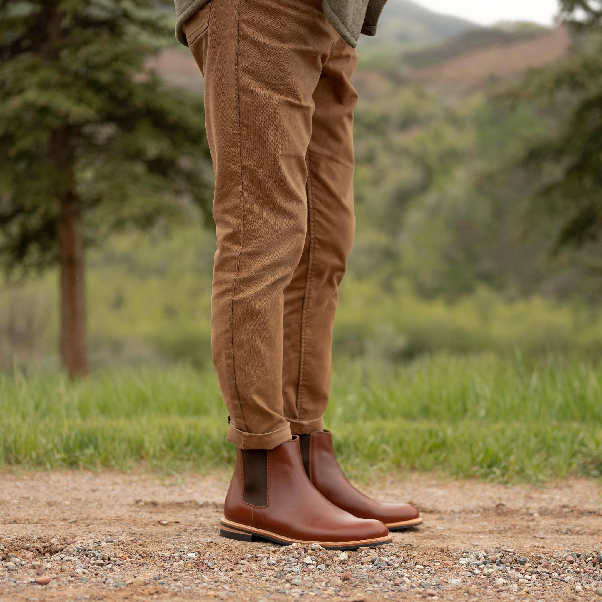 All-Weather Chelsea Boot Brandy Men's Leather Boot Nisolo 