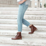Image 4 of the All-Weather Amalia Boot Brandy Women's Leather Boot Nisolo 