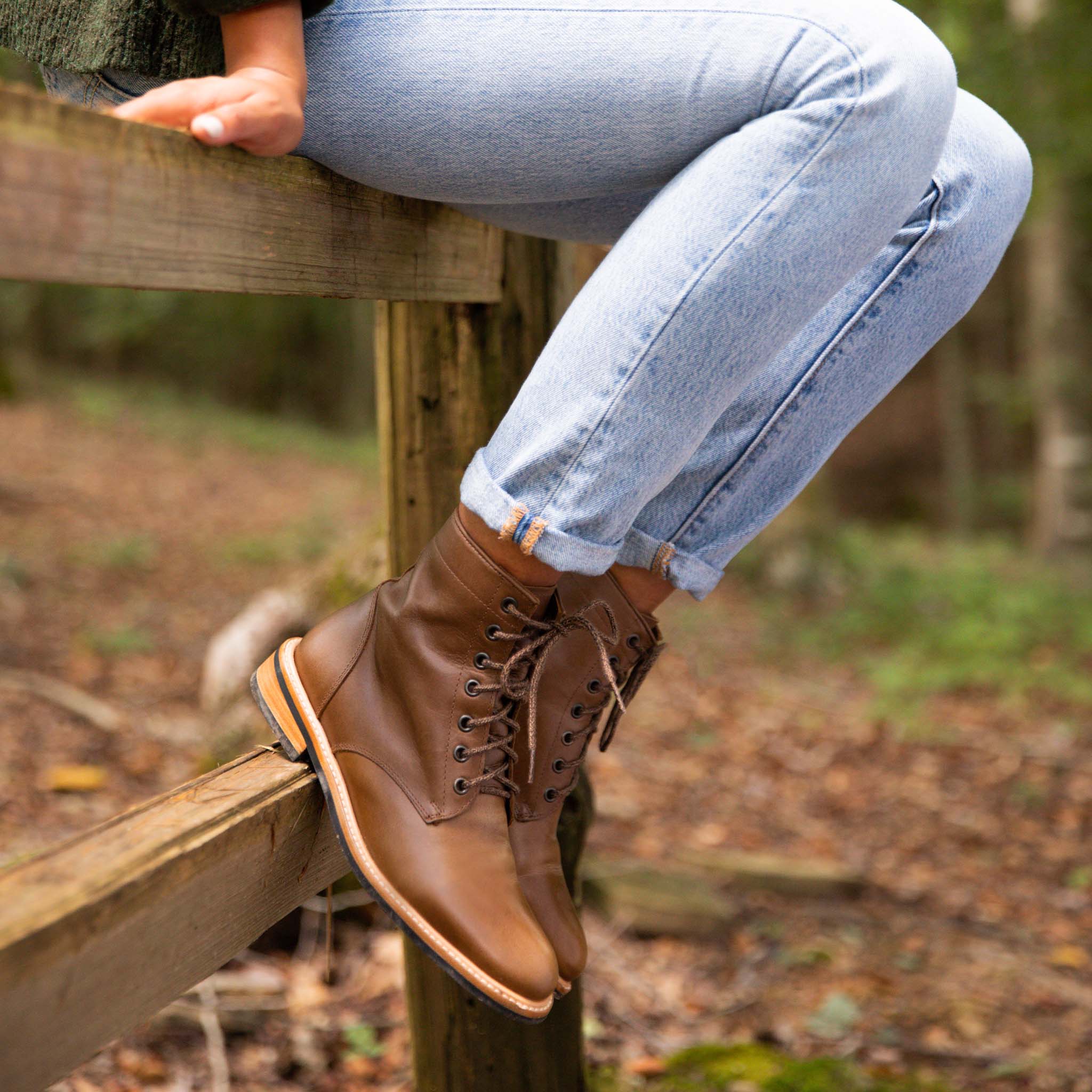 Image 5 of the All-Weather Amalia Boot Brown Women's Leather Boot Nisolo 